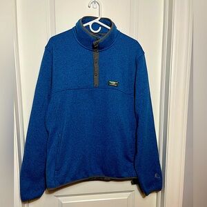 Men's L.L.Bean Sweater Fleece Pullover-Size:XL Color: Iron Blue